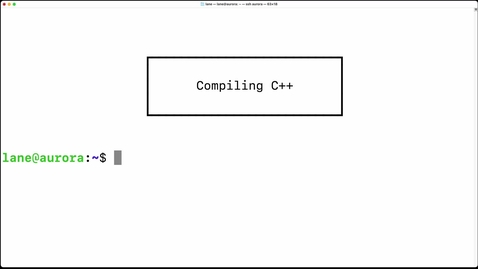 Thumbnail for entry Compiling C++