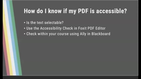 Thumbnail for Accessibility Afternoons: Evaluating PDF Accessibility with Ally