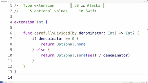 Thumbnail for Type extension &amp; optional values