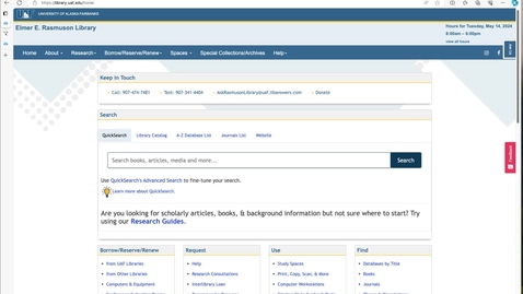 Thumbnail for entry Setting Up Alerts in the ProQuest News &amp; Newspapers Database