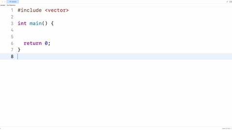 Thumbnail for Vector, Part 1) Create non-empty vector in C++