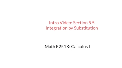 Thumbnail for entry Intro Video: Integration by Substitution