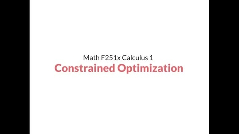 Thumbnail for Intro Video: Optimization