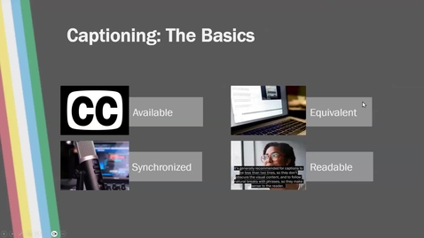 Thumbnail for Accessibility Afternoons: Captioning Basics