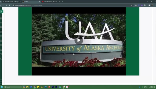 Kaltura at UAA: Adding a YouTube Video with Kaltura (Original Course View)