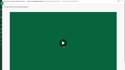 Thumbnail for Kaltura at UAA: Adding a Kaltura Video to Your Course (Original Course View)