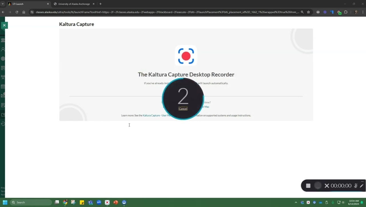 Kaltura at UAA: Recording with Kaltura Capture Desktop App