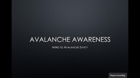 Thumbnail for Avalanche Awareness Clinic