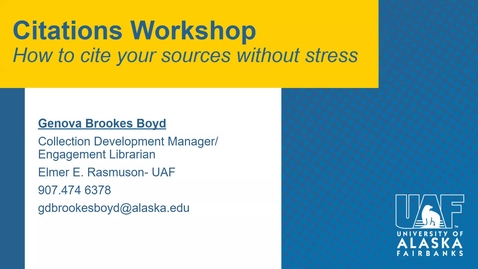Thumbnail for Citations Workshop