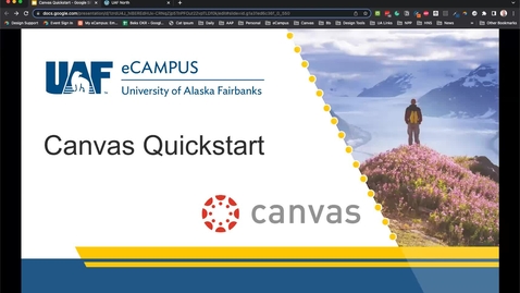 Thumbnail for Canvas Quickstart (Zoom Recording)