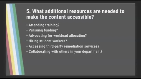 Thumbnail for Identifying Solutions &amp; Alternatives for Inaccessible Content: Step 5
