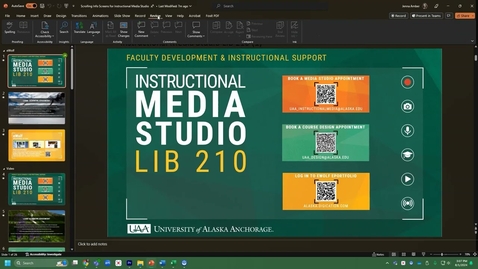 Thumbnail for Accessibility @ UAA: Microsoft's Accessibility Checker