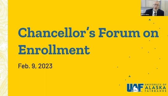 Chancellor's forum on enrollment Feb. 9, 2023