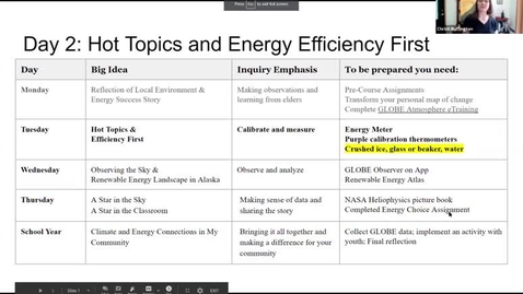 Thumbnail for Day 2 Climate &amp; Energy Connections in My Community Video 3_8-4-2020