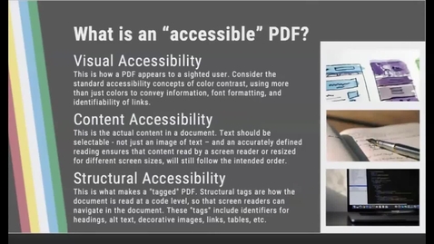 Thumbnail for Accessibility Afternoons: PDF Accessibility Basics