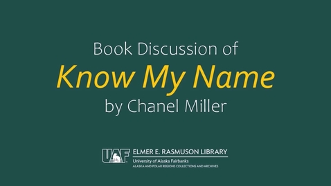 Thumbnail for Chanel Miller- Know My Name