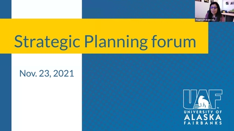 Thumbnail for entry Strategic Planning forum 11-23-2021