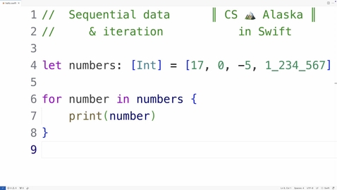 Thumbnail for Sequential data and iteration