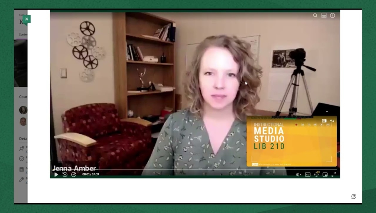 Kaltura at UAA: Customizing Your Viewing Experience with Kaltura Videos (Ultra Course View)