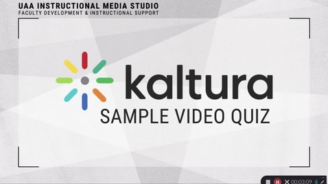 Thumbnail for Kaltura Sample Video Quiz