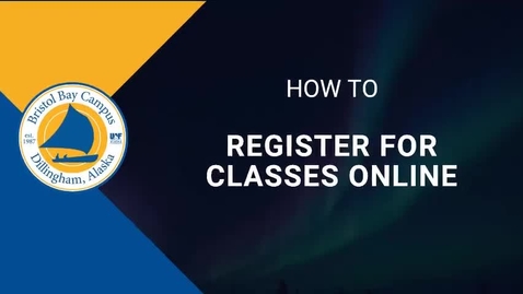 Thumbnail for entry How to Register for Classes Online