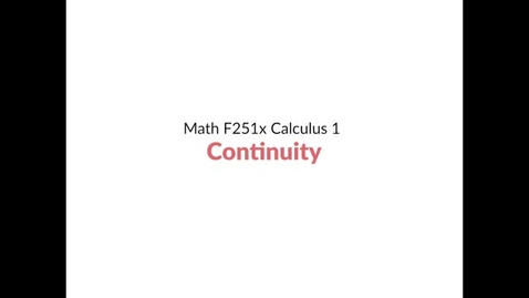 Thumbnail for Intro Video: Continuity