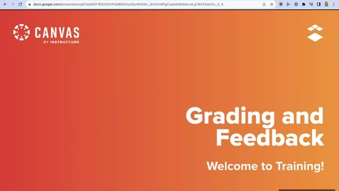 Thumbnail for Canvas Grading and Feedback - Instructure