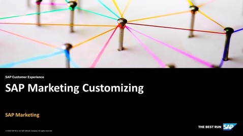 Thumbnail for entry PREVIEW - SAP Marketing Customizing - SAP Marketing