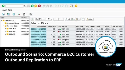 Thumbnail for entry B2C Customer Outbound Replication to ERP - SAP Commerce Cloud