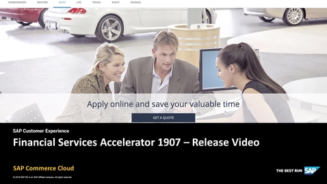 Thumbnail for entry Financial Services Accelerator 1907 - SAP Commerce Cloud
