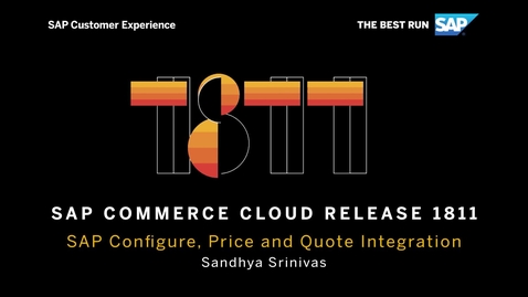 Thumbnail for entry SAP CPQ Integration - SAP Commerce Cloud Release 1811