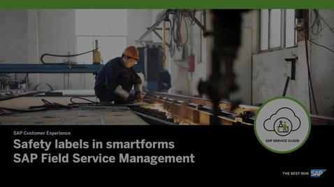 Thumbnail for entry How to Include Safety Labels within Smartforms – SAP Field Service Management