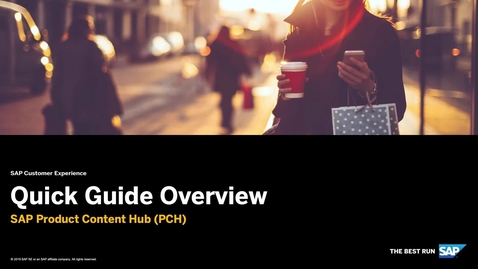 Thumbnail for entry [ARCHIVED] PCH Overview  - SAP Commerce Cloud: SAP Product Content Hub