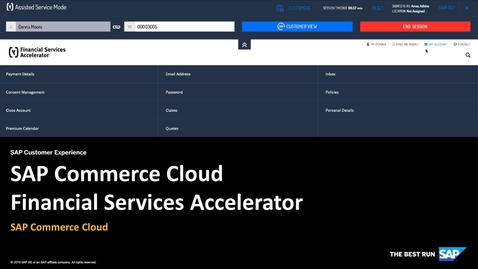 Thumbnail for entry PREVIEW - Financial Services Accelerator - SAP Commerce Cloud