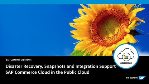 Thumbnail for entry Disaster Recovery, Snapshots and Integration Support - SAP Commerce Cloud