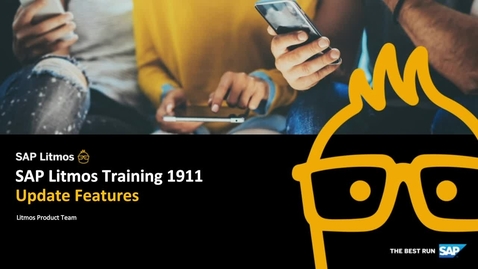 Thumbnail for entry [ARCHIVED] SAP Litmos Training 1911 Update Features - Webcasts