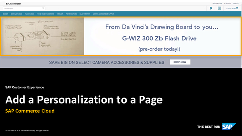 Thumbnail for entry Add a Personalization to a Page - SAP Commerce Cloud