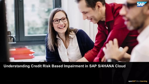 Thumbnail for entry Understanding Credit Risk Based Impairment in SAP S/4HANA Cloud - Finance