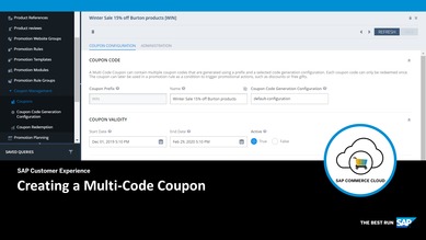 Creating a Multi-Code Coupon - SAP Commerce Cloud - openSAP ...