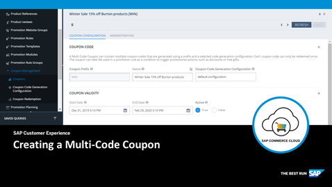 Creating a Coupon-Based Promotion - SAP Commerce Cloud ...