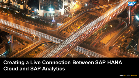 Thumbnail for entry Creating a Live Connection Between SAP HANA Cloud and SAP Analytics Cloud