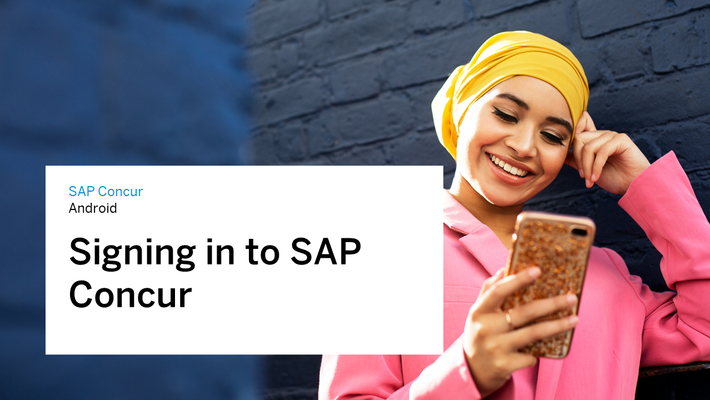 Signing In to SAP Concur with Two-Factor Authentication Using an Android