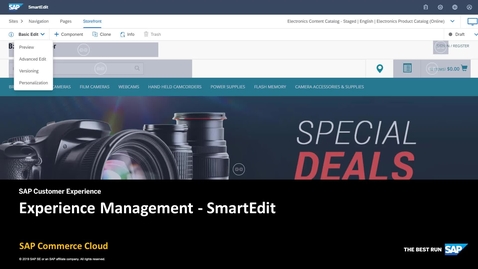 Thumbnail for entry Experience and Web Content Management in SmartEdit - SAP Commerce Cloud