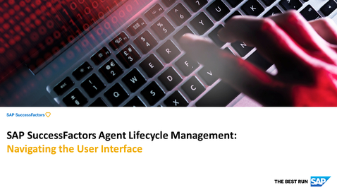 Thumbnail for entry Navigating the SAP SuccessFactors Agent Performance Management's User Interface