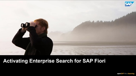 Thumbnail for entry Activating Enterprise Search for SAP Fiori - SAP S/4 User Experience