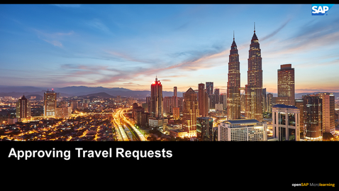 Thumbnail for entry Approving Travel Requests - SAP Concur