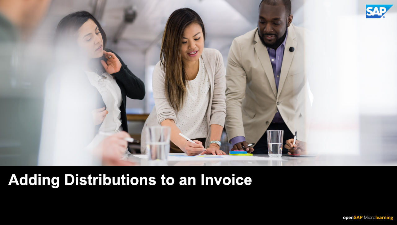 Adding Distributions to an Invoice - SAP Concur