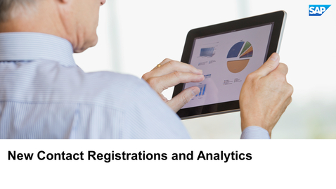 Thumbnail for entry New Contact Registrations and Analytics - SAP Emarsys Customer Engagement