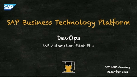 Thumbnail for entry SAP BTP DevOps: SAP Automation Pilot Pt 1