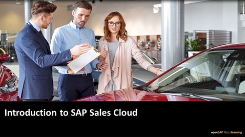 Thumbnail for entry Introduction to SAP Sales Cloud